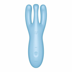 Satisfyer Stimulateur de clitoris connecté Threesome 4 14cm Tiurquoise